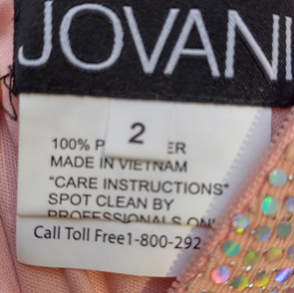 Jovani Ice Pink Sweetheart Neck Prom Dress Size 2 - Picture 4 of 4